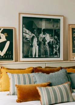 Sezane Les Tissus|Coussin Rayures Amalfi -  Petit Modèle