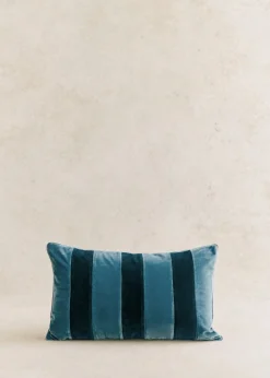 Sezane Les Tissus|Coussin Rayures Velours - Petit Modèle
