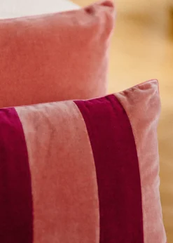 Sezane Les Tissus|Coussin Rayures Velours - Petit Modèle