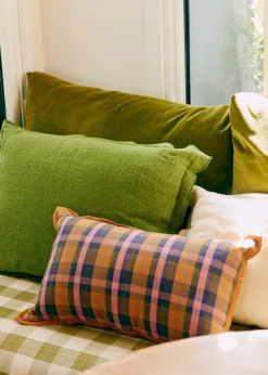 Sezane Les Tissus|Coussin Tissé Madras - Petit Modèle