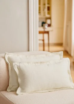 Sezane Les Tissus|Coussin Toile De Lin -  Grand Modèle