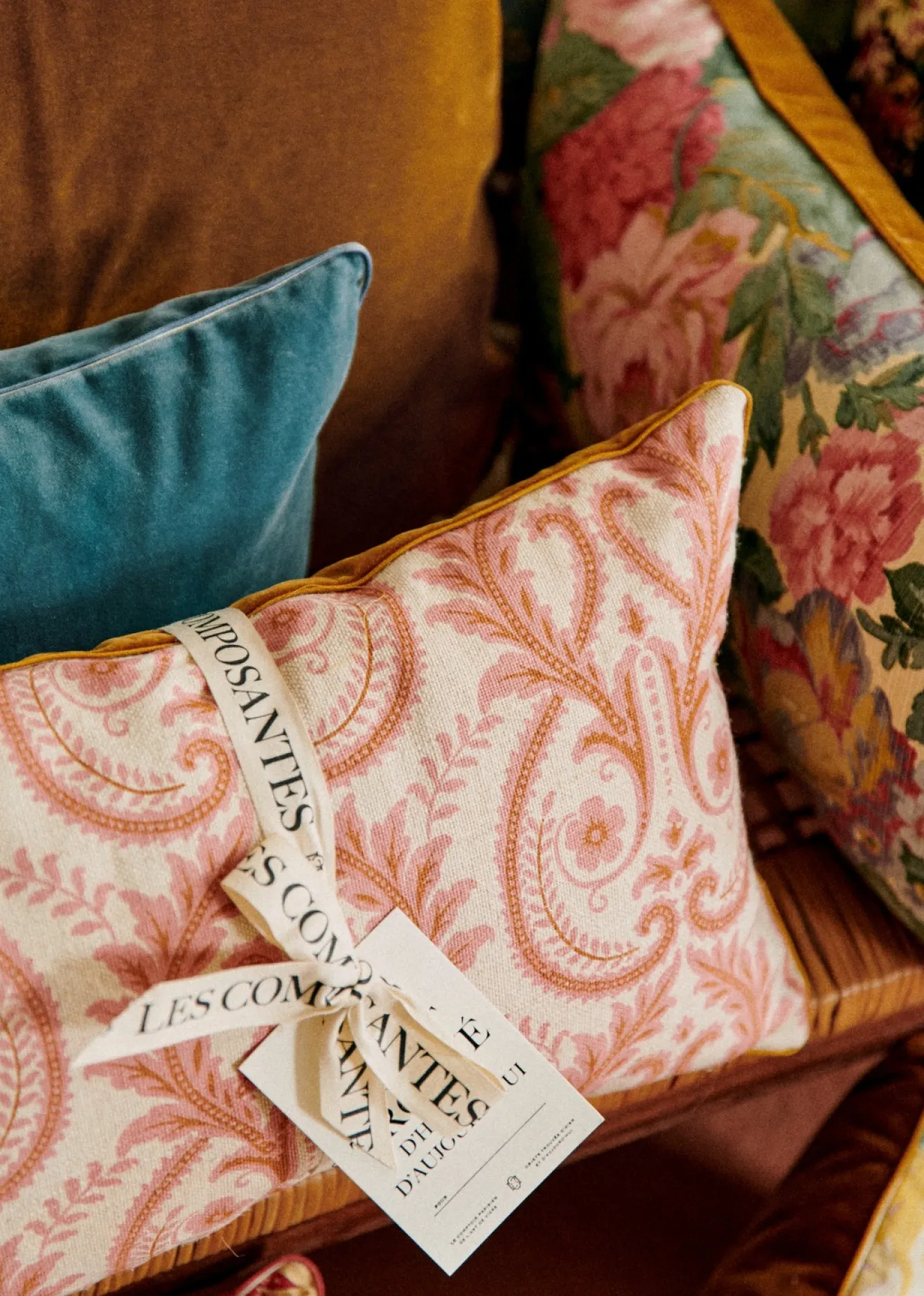 Sezane Les Tissus|Coussin Vintage - Petit Modèle