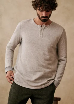 Sezane Col tunisien|T-shirt manches longues|Henley Spike