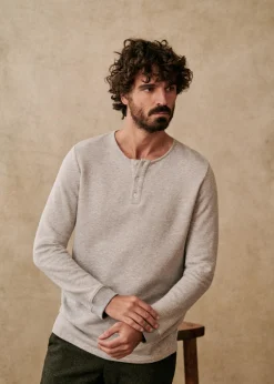 Sezane Col tunisien|T-shirt manches longues|Henley Spike