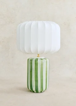 Sezane Les Lumières|Lampe Mezzo - Rayé Vert
