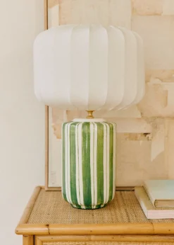Sezane Les Lumières|Lampe Mezzo - Rayé Vert