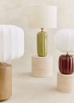 Sezane Les Lumières|Lampe Traviata Petit Modèle - Acajou