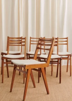 Sezane La Sélection Vintage|Lot De 6 Chaises Années 1960