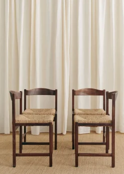 Sezane La Sélection Vintage|Lot De 4 Chaises Italiennes Années 1970