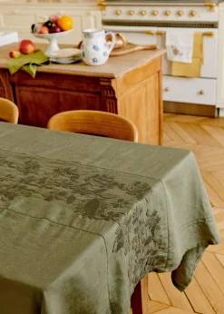 Sezane Les Tissus|La Vaisselle|Nappe Brodée