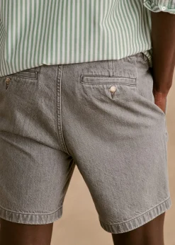 Sezane Shorts|Denim|Short Tiber