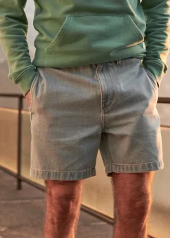 Sezane Shorts|Denim|Short Tiber