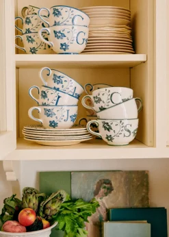 Sezane La Vaisselle|Tasse Poème - Bleu Orage