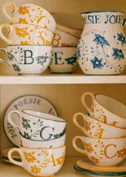 Sezane La Vaisselle|Tasse Poème - Bleu Orage