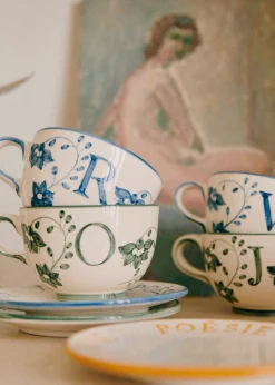 Sezane La Vaisselle|Tasse Poème - Bleu Orage