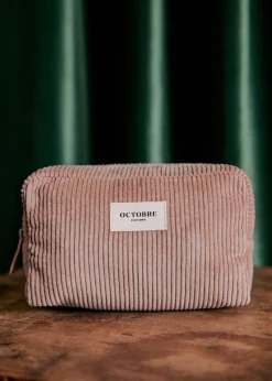 Sezane Accessoires|Trousse De Toilette Twyman Velours Côtelé