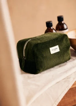 Sezane Accessoires|Trousse De Toilette Twyman Velours Côtelé