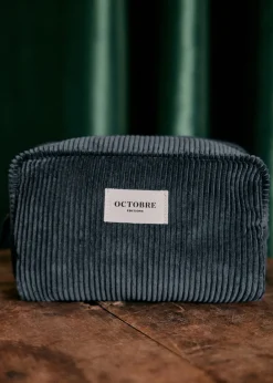 Sezane Accessoires|Trousse De Toilette Twyman Velours Côtelé