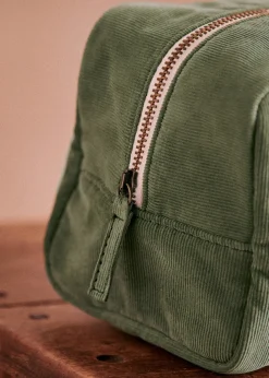 Sezane Accessoires|Trousse De Toilette Twyman Velours Côtelé