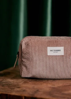 Sezane Accessoires|Trousse De Toilette Twyman Velours Côtelé