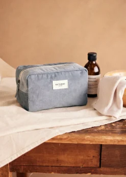 Sezane Accessoires|Trousse De Toilette Twyman Velours Côtelé