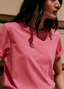 Sezane T-shirts|T-Shirt Conrad - Création Rose