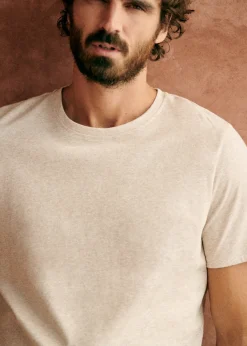 Sezane T-shirts manches courtes|T-Shirts coton lin|T-Shirt Fabio