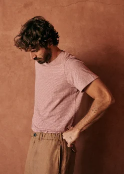 Sezane T-shirts manches courtes|T-Shirts coton lin|T-Shirt Fabio