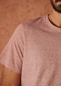 Sezane T-shirts manches courtes|T-Shirts coton lin|T-Shirt Fabio