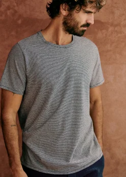 Sezane T-shirts manches courtes|T-Shirts coton lin|T-Shirt Fabio