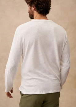 Sezane T-Shirts coton lin|Col tunisien|T-Shirt Gordon