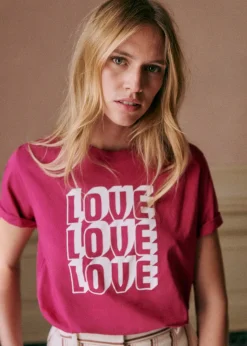 Sezane Le Bain|T-shirts|T-Shirt Love Love Love