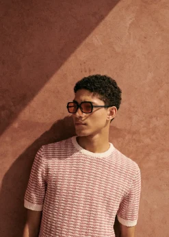 Sezane Pulls manches courtes|T-Shirts maille|T-Shirt Maille Lucky