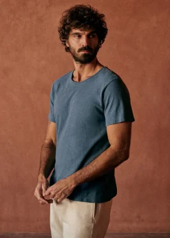 Sezane T-shirts manches courtes|T-Shirts coton lin|T-Shirt Martin