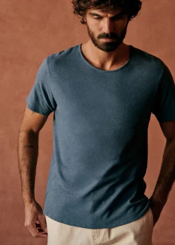 Sezane T-shirts manches courtes|T-Shirts coton lin|T-Shirt Martin