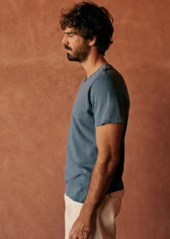 Sezane T-shirts manches courtes|T-Shirts coton lin|T-Shirt Martin