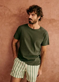 Sezane T-shirts manches courtes|T-Shirts coton lin|T-Shirt Martin