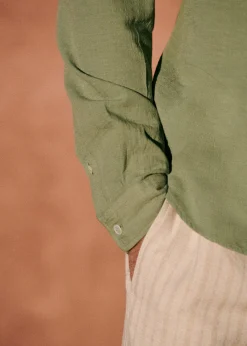 Sezane Chemises col mao|Chemises rayures|Tunique Buster