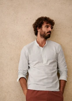 Sezane Chemises col mao|Chemises rayures|Tunique Buster