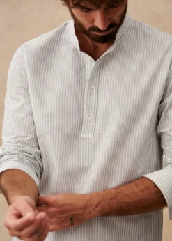 Sezane Chemises col mao|Chemises rayures|Tunique Buster