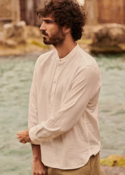 Sezane Chemises col mao|Chemises rayures|Tunique Buster